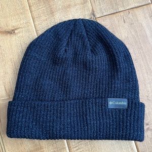 Columbia Navy Beanie O/S EUC